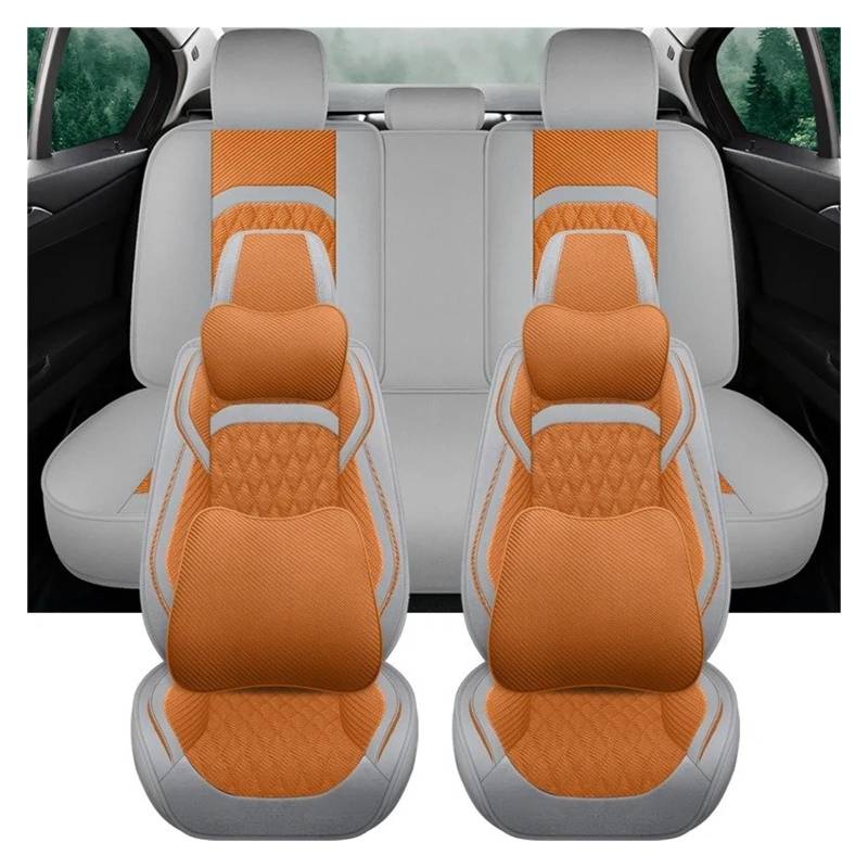 NVETJMUA Auto Schonbezüge Für Für Eclipse Für Cross Flachs Universal Autositzbezüge Innenausstattung Komplettset Sitzbezüge Auto(A-9 Piece) von NVETJMUA