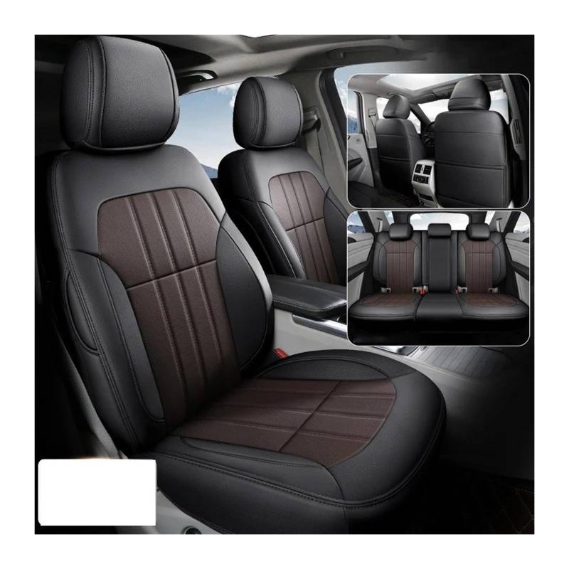 NVETJMUA Auto Schonbezüge Für Hyundai Für Tucson Für Kona Für Ix35 Für I40 Für Solaris Für Creta Für I30 Für Elantra Auto Sitzbezüge Sitzbezüge Auto(Black Coffee) von NVETJMUA