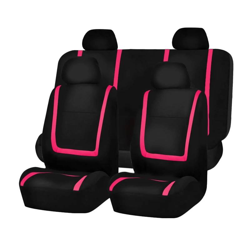 NVETJMUA Auto Schonbezüge Für Infiniti M25 M30 M35 M45 Für ESQ FX QX30 QX50 QX56 QX60 QX70 QX80 Q45 Q50 Q60 Autositzbezüge Sitzbezüge Auto(5Seats-Pink) von NVETJMUA