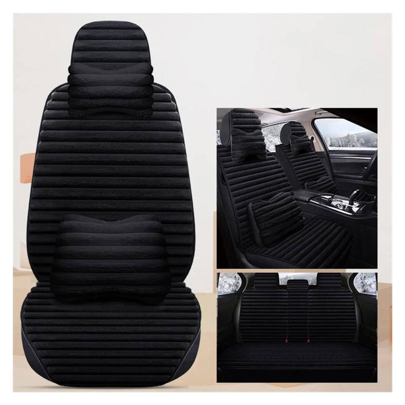 NVETJMUA Auto Schonbezüge Für Jeep Für Grand Für Cherokee WK2 Winter Universal Plüsch Auto Sitzbezüge Vollen Satz Sitzbezüge Auto(D-9 Piece) von NVETJMUA