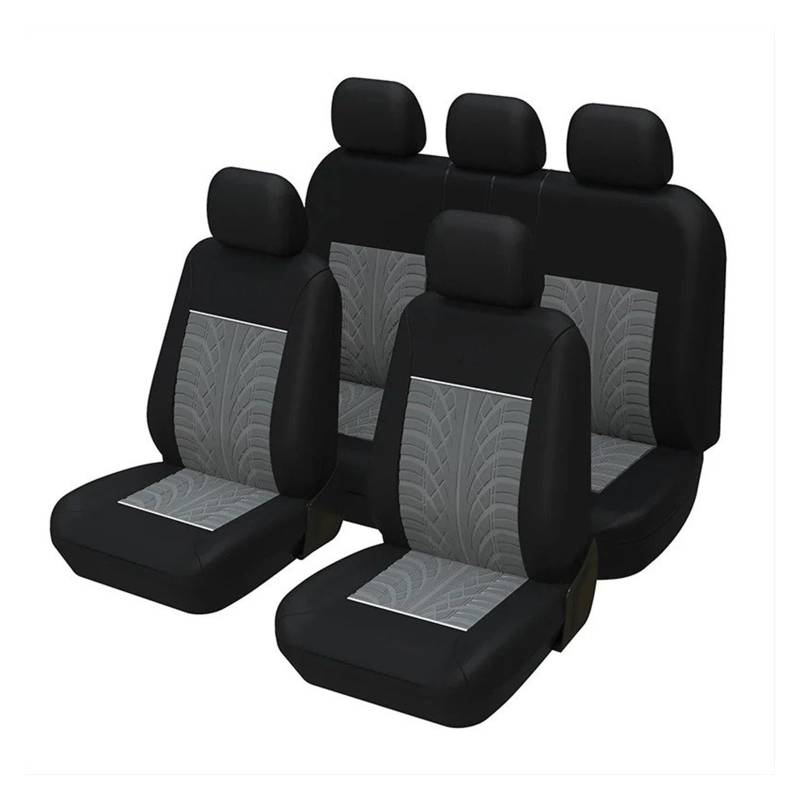 NVETJMUA Auto Schonbezüge Für Kia Autositzbezüge Komplettset Mit Geteilten Sitzbank-Autositzschonern Sitzbezüge Auto(Gray) von NVETJMUA