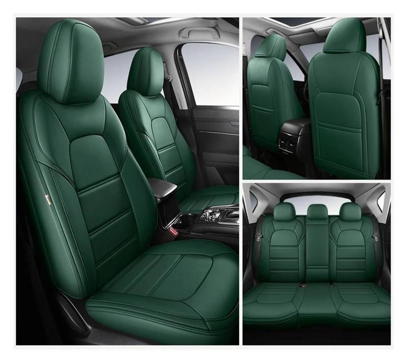 NVETJMUA Auto Schonbezüge Für Kia Für Sportage Für Sorento Für Stonic Für Soul Für Rio Für Seltos Für Optima Auto Sitzbezug Sitzbezüge Auto(5Piece-Green) von NVETJMUA