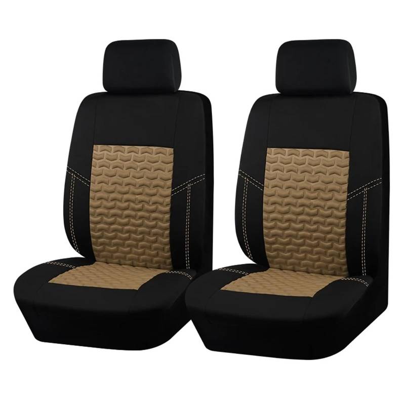 NVETJMUA Auto Schonbezüge Für Mk6 Für Transit Für Ford Für Transit 2 + 1 Universal Auto Sitzbezüge Fit Für Die Meisten LKW Vans Auto Zubehör Innen Sitzbezüge Auto(Beige-2F) von NVETJMUA