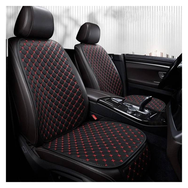 NVETJMUA Auto Schonbezüge Für Subaru Für Forester Für Outback XV Für Impreza Für BRZ Für Levorg Für WRX Für Liberty Für Tribeca Für Crosstrek Autositzbezüge Sitzbezüge Auto(Black red 2 Seats) von NVETJMUA