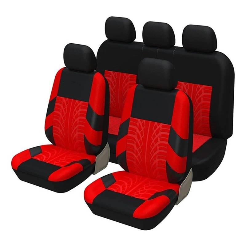 NVETJMUA Auto Schonbezüge Für Volvo Für V60 Autositzbezüge Komplettset Mit Geteilten Sitzbank-Autositzschonern Sitzbezüge Auto(RED) von NVETJMUA