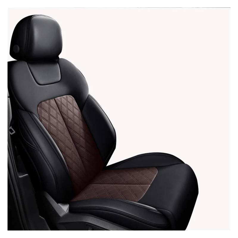 NVETJMUA Auto Schonbezüge Für Volvo Für Xc90 V50 Für S60 V40 Xc40 Für Xc60 C30 C70 Für S80 Für V60 Autositzbezug Sitzbezüge Auto(1Piece-Black Coffee) von NVETJMUA