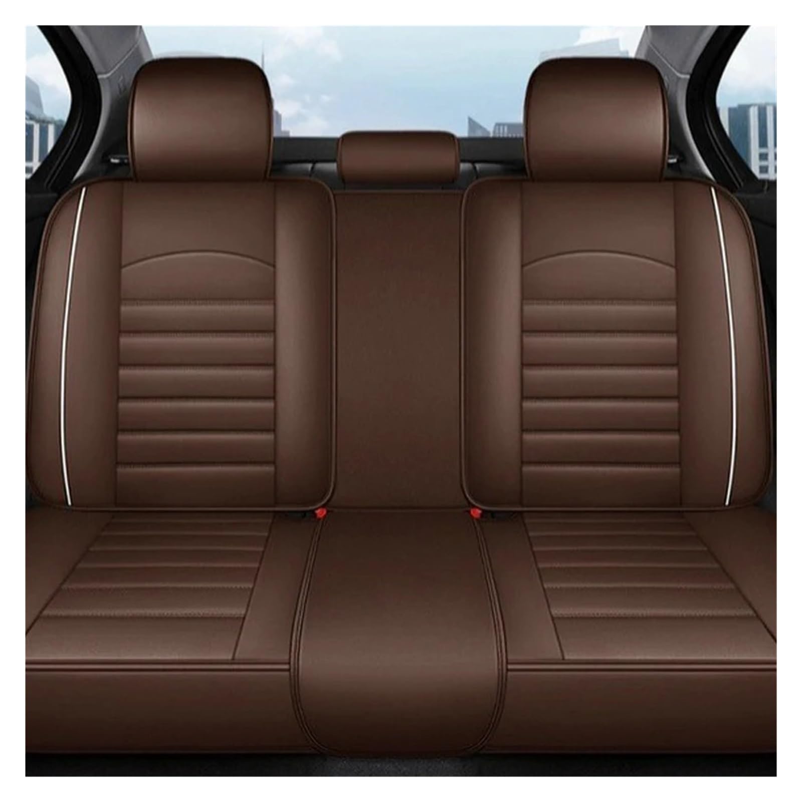 NVETJMUA Auto Schonbezüge Für Volvo S60L Für S90 Für XC60 Für XC90 V50 Für V60 XC40 CX70 Universal All Inclusive Auto Leder Sitzbezüge Sitzbezüge Auto(D) von NVETJMUA