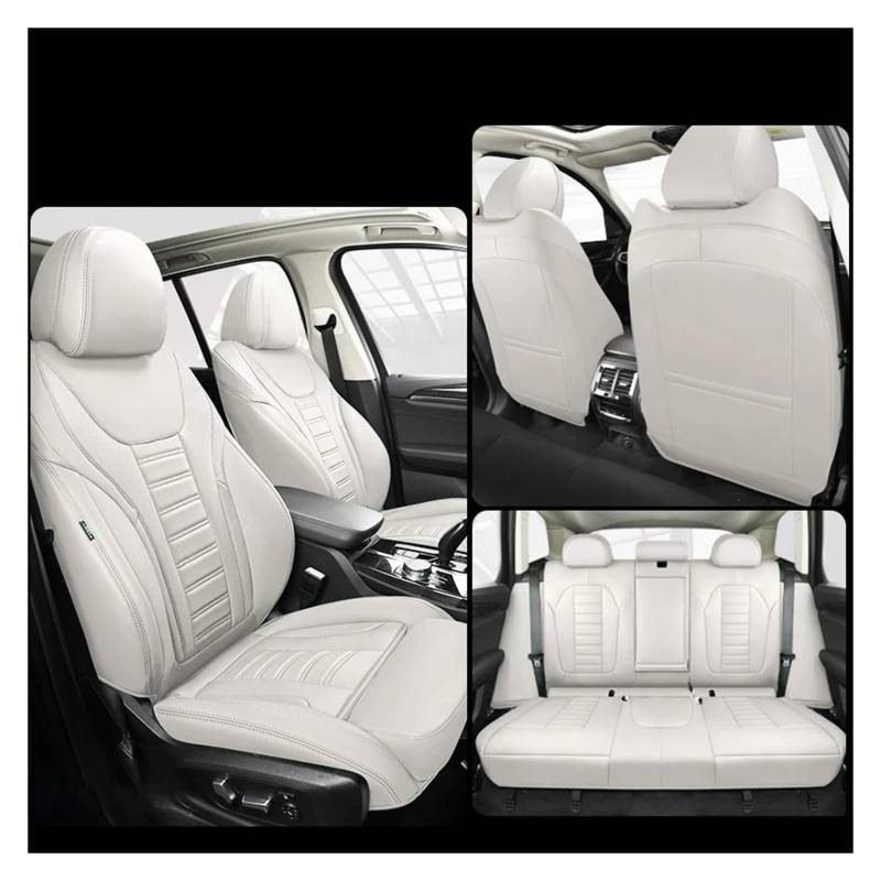 NVETJMUA Auto Schonbezüge Für W203 W204 W205 W211 W212 Für Cla Für Gle W245 Für Gla Für Glc Für Glb Autositzbezüge Sitzbezüge Auto(5Piece-White) von NVETJMUA