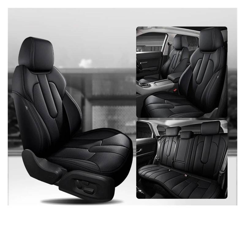NVETJMUA Auto Schonbezüge Für W205 W211 W212 W213 W245 ML W164 Für Cla W204 W176 Autositzbezüge Sitzbezüge Auto(Full Set-Black) von NVETJMUA
