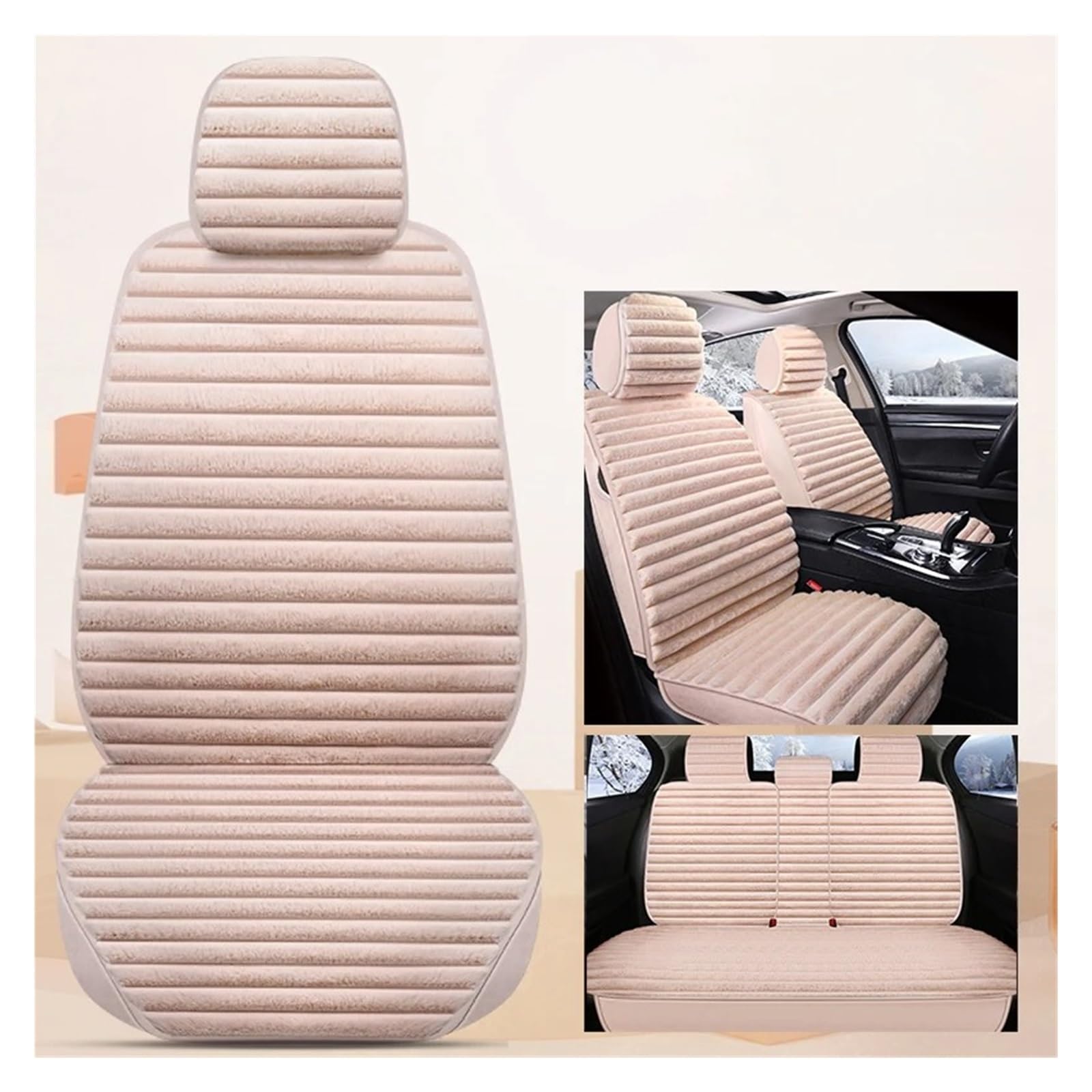 NVETJMUA Auto Schonbezüge Für X3 E83 F11 Winter Universal Plüsch Autositzbezüge Komplettset Sitzbezüge Auto(A-5 Piece) von NVETJMUA
