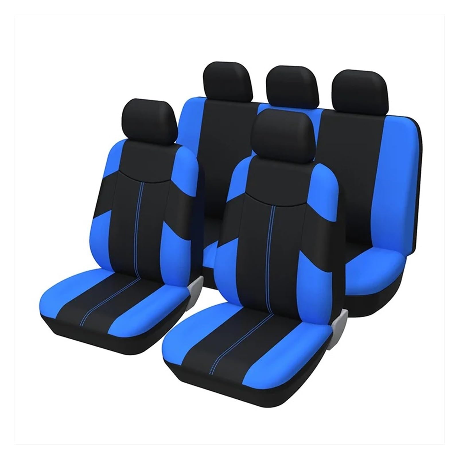 NVETJMUA Auto Schonbezüge Sitzbezüge Für Autos Komplettes Set Autositzschoner Kfz-Innenraum Passend Für Die Meisten Autositze Sitzbezüge Auto(Blue) von NVETJMUA