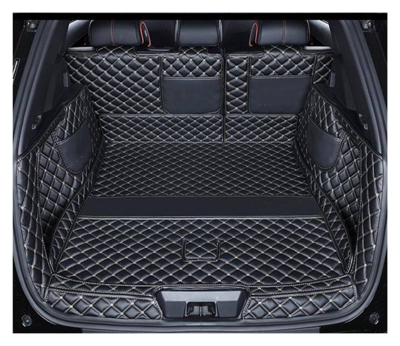 NVETJMUA Kofferraummatten Für BYD Für Seal U Für Sealion 6 Song Plus DMI Auto Kofferraum Matte Hinten Stamm Liner Cargo-Leder Fach Schutz Zubehör Matten Kofferraumschutz(C,with Speaker) von NVETJMUA