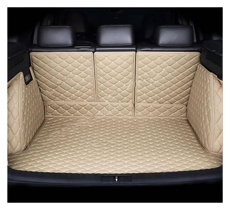 NVETJMUA Kofferraummatten Für Benz C-Klasse S205 2015 2016 2017 2018 2019 2020 5 Sitz Station Wagon Auto Stamm Matten Wasserdicht Pads Kofferraumschutz(Beige-B) von NVETJMUA