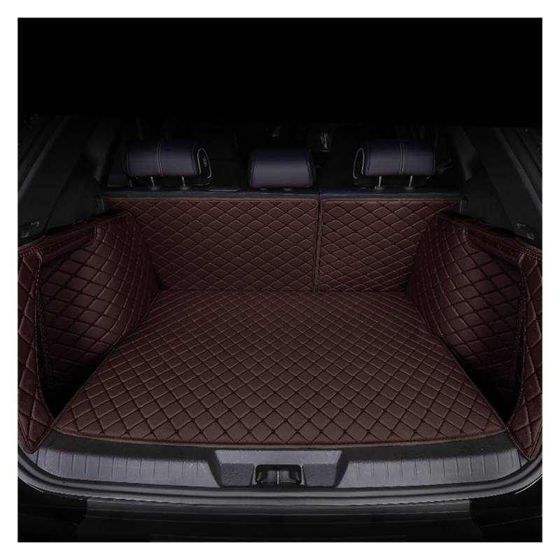 NVETJMUA Kofferraummatten Für Benz W205 W204 W177 W213 Für GLC Für GLA Für GLB W203 W211 W212 wasserdichte Leder Kofferraum Matte Kofferraumschutz(Coffee-B) von NVETJMUA
