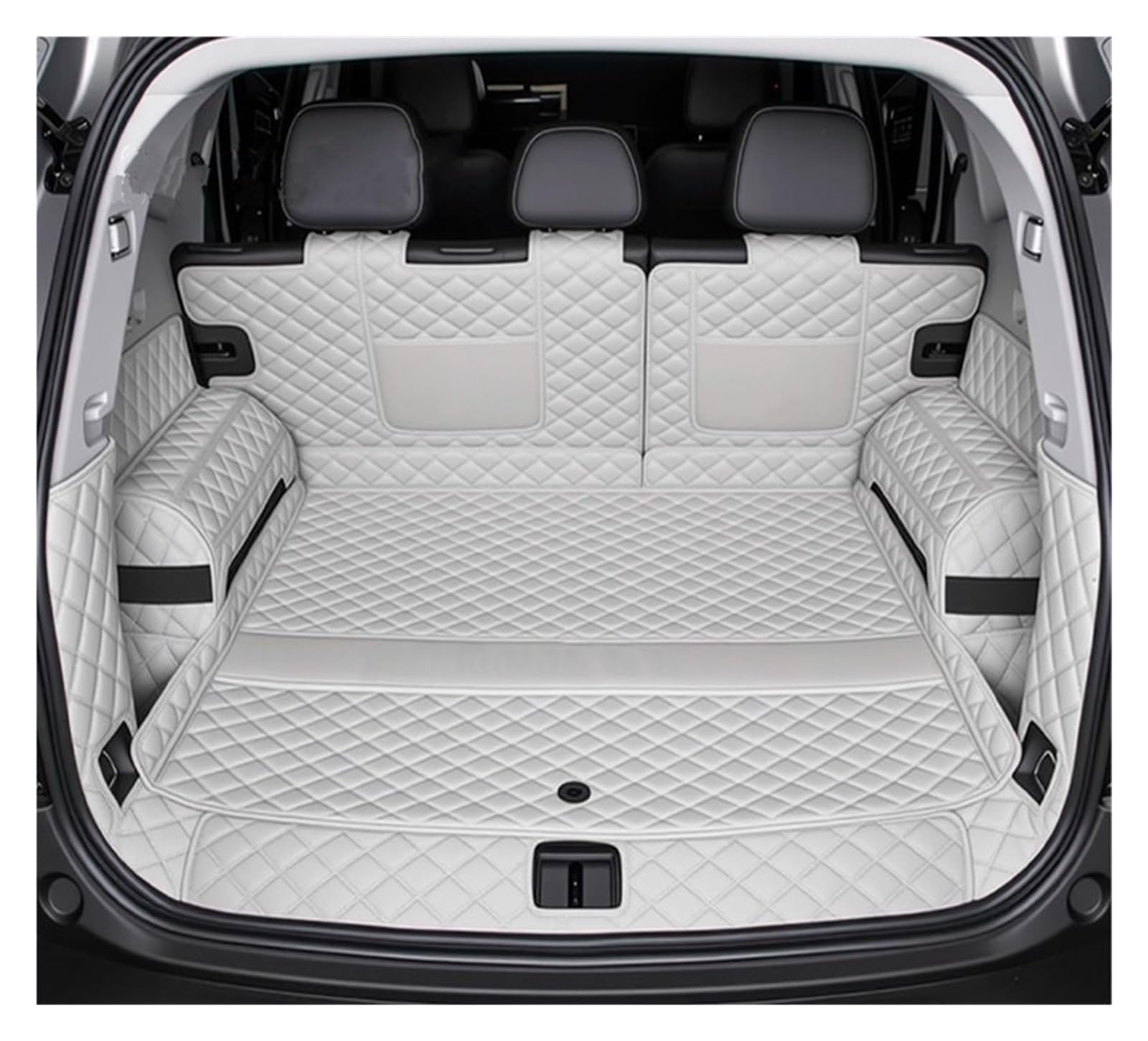 NVETJMUA Kofferraummatten Für Chery Für Jetour T1 2024 2025 Auto Stamm Matten Leder Vollständige Abdeckung Langlebig Cargo Liner Kofferraumschutz(A) von NVETJMUA
