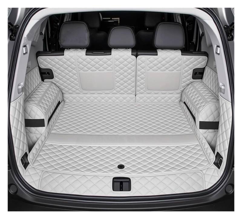 NVETJMUA Kofferraummatten Für Chery Für Jetour T1 2024 2025 Auto Stamm Matten Leder Vollständige Abdeckung Langlebig Cargo Liner Kofferraumschutz(A) von NVETJMUA