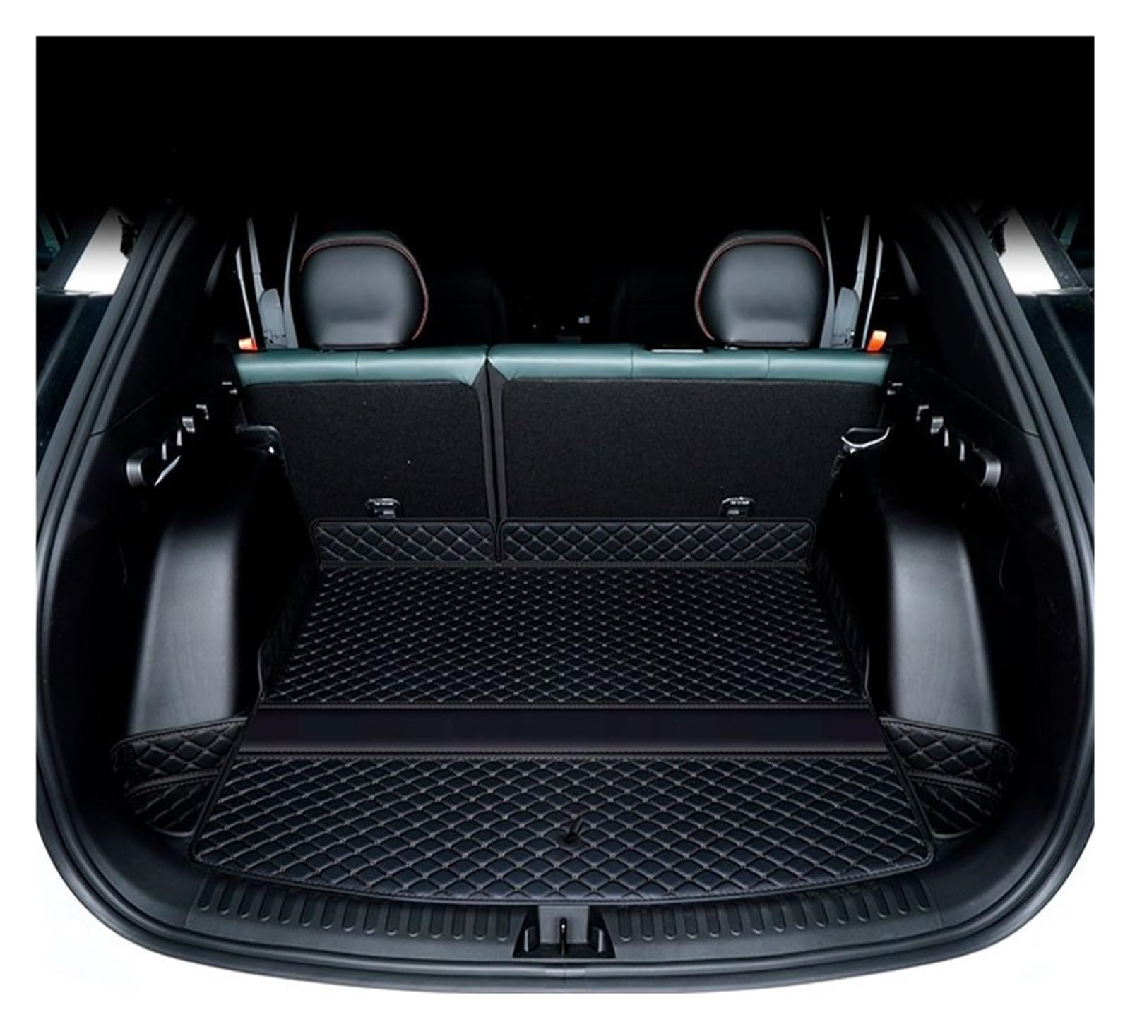 NVETJMUA Kofferraummatten Für Geely Für Cityray 2024 2025 Auto Leder Kofferraum Matte Boot Wasserdicht Schlamm Protector Cargo-Teppich Kofferraumschutz(B) von NVETJMUA