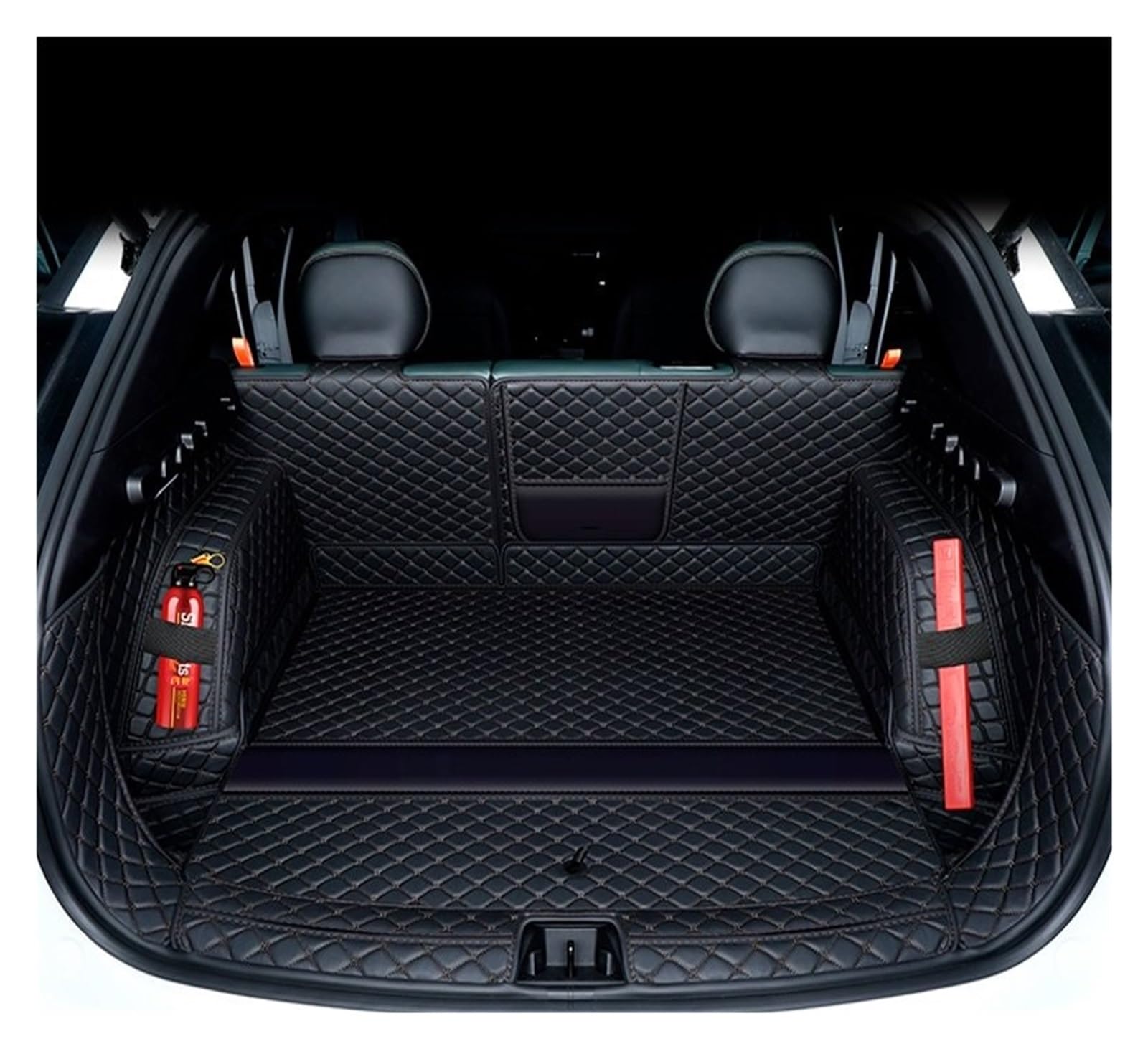 NVETJMUA Kofferraummatten Für Geely Für Cityray 2024 2025 Auto Leder Kofferraum Matte Boot Wasserdicht Schlamm Protector Cargo-Teppich Kofferraumschutz(E) von NVETJMUA