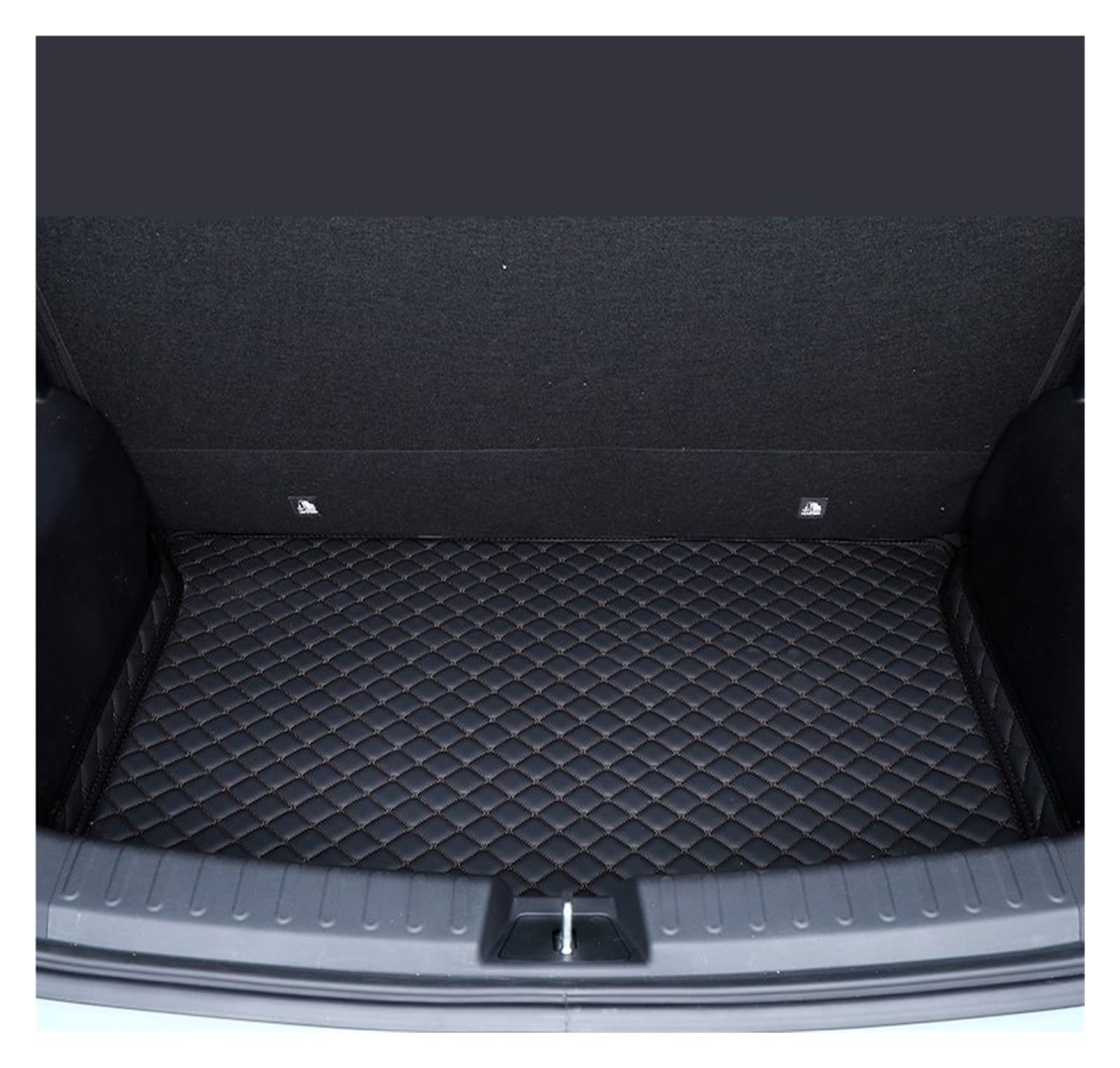 NVETJMUA Kofferraummatten Für Geely Für Geometrie E 2024 2025 Leder Kofferraum Matte wasserdichte Kofferraum Volle Abdeckung Teppich Schutz Matten Kofferraumschutz(B) von NVETJMUA