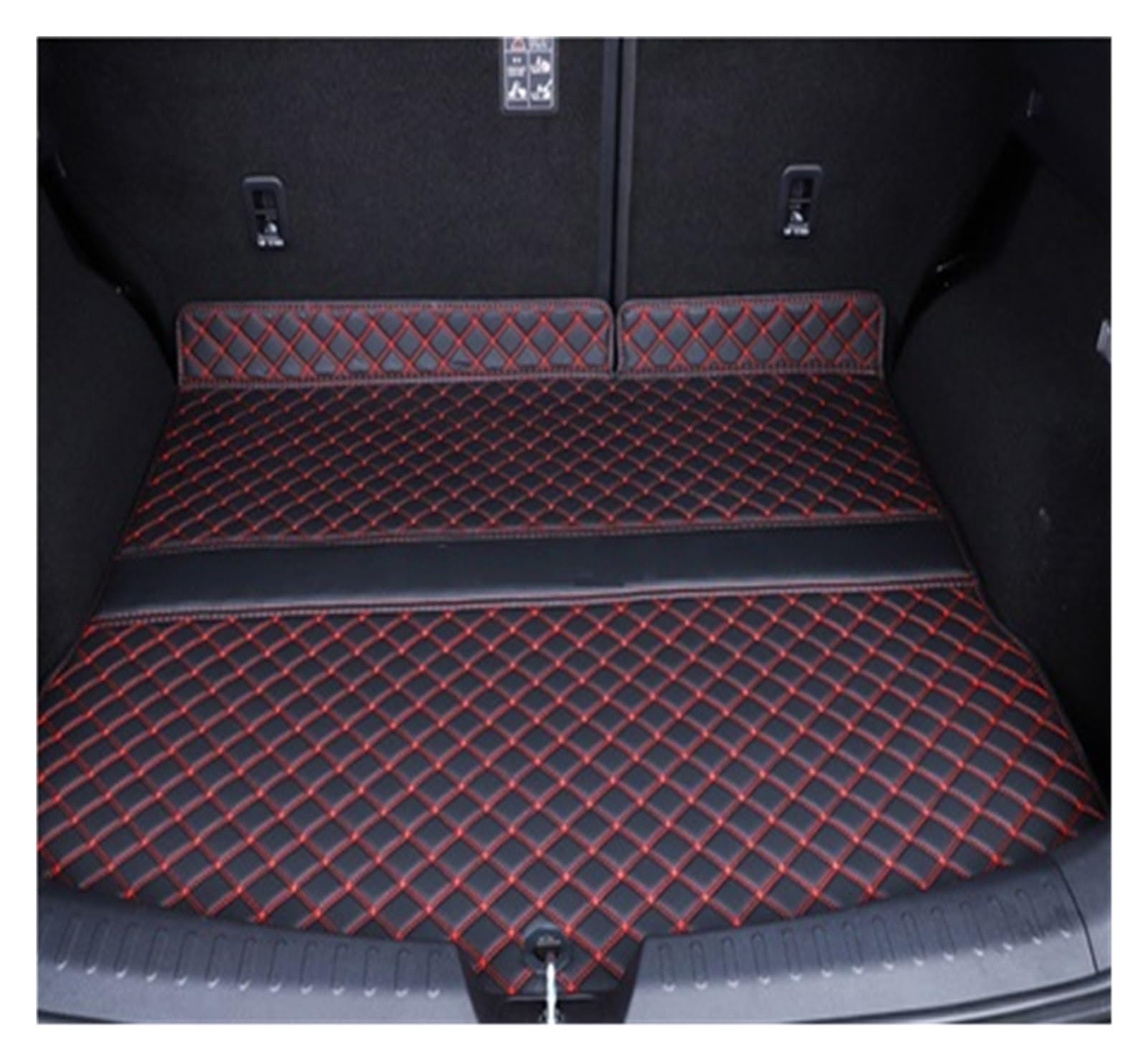 NVETJMUA Kofferraummatten Für Haval F7 F7X 2020 2021 Kofferraummatten Cargo-Liner Kofferraumteppiche Kofferraumschutz(K) von NVETJMUA