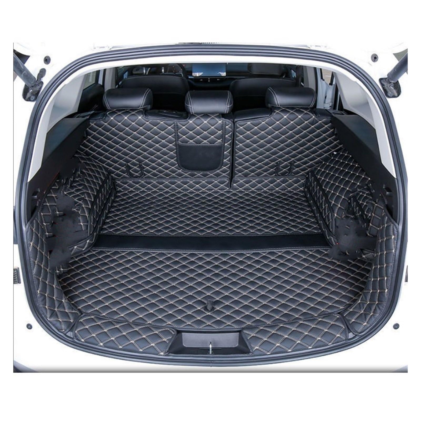 NVETJMUA Kofferraummatten Für Haval H6 3TH GT 2021 2022 2023 2024 Kofferraumschutz Ledermatte Kofferraumschutz(C) von NVETJMUA