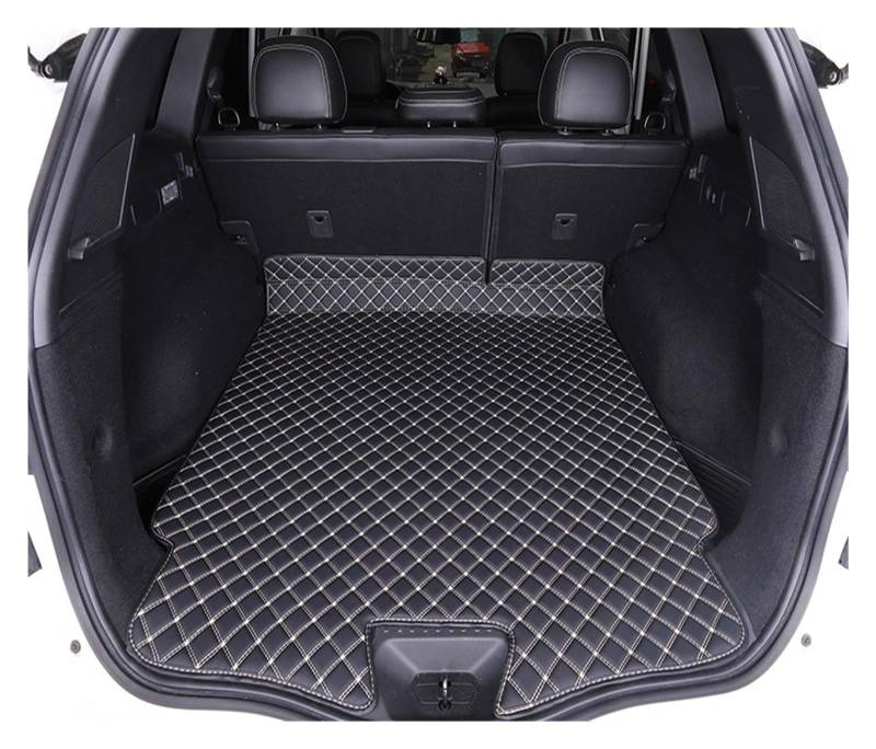 NVETJMUA Kofferraummatten Für Koleos 2 Für Samsung Für QM6 2016-2021 Kofferraum Schutz Matte Leder Pad Kofferraumschutz(Black A 1Piece) von NVETJMUA