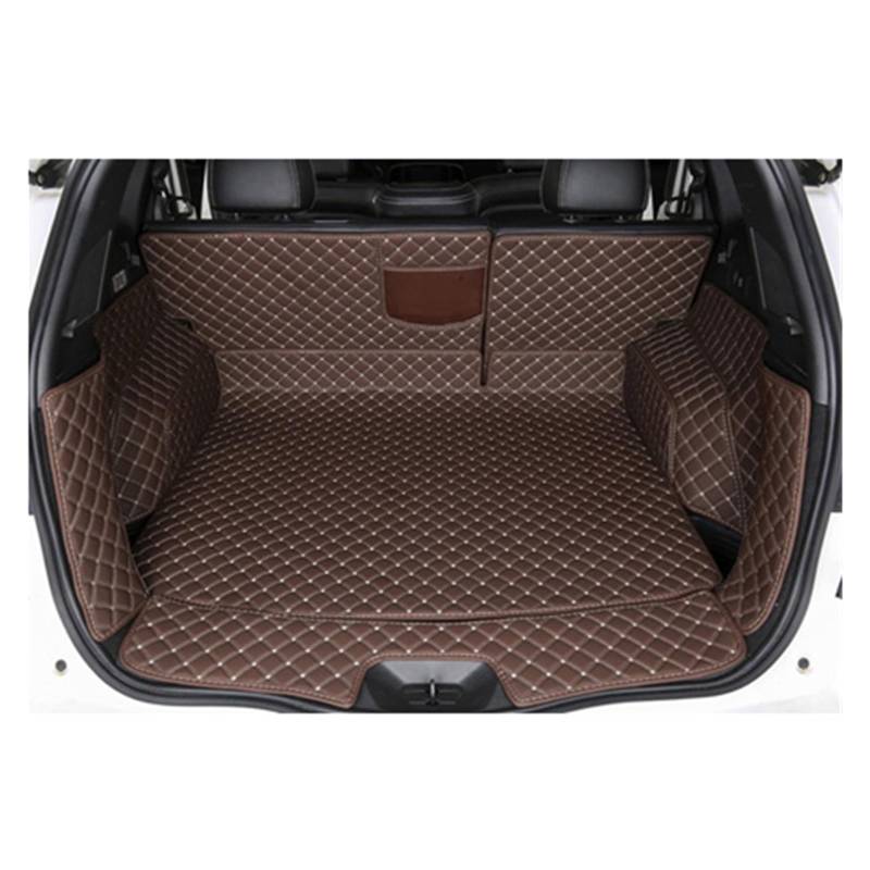 NVETJMUA Kofferraummatten Für Koleos 2019 2020 Kofferraummatten, wasserdichte Kofferraumteppiche, Cargo-Liner-Matten Kofferraumschutz(Coffee) von NVETJMUA