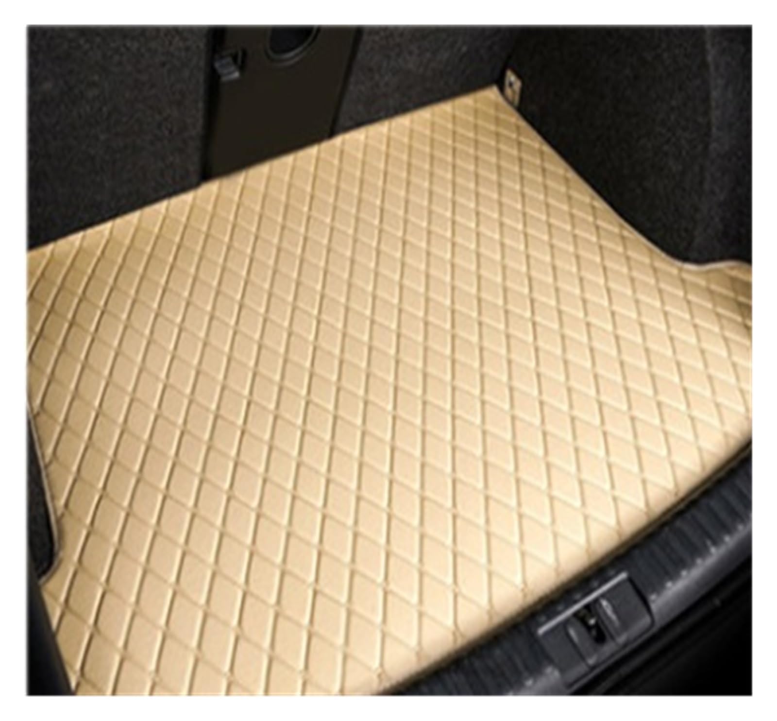 NVETJMUA Kofferraummatten Für LX570 5 Sitze 2013 2014 2015 2016 2017 Auto Stamm Matten wasserdichte Kofferraum Teppiche Kofferraumschutz(Beige-A) von NVETJMUA