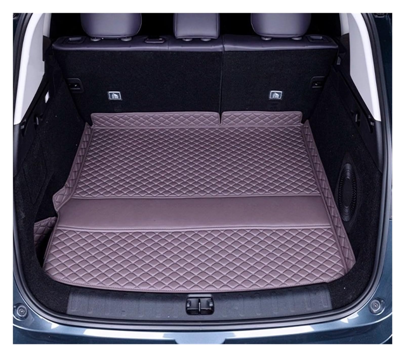NVETJMUA Kofferraummatten Für Leapmotor C10 2024 2025 Kofferraummatten Leder Langlebige Cargo-Liner Kofferraum Spezielle Umgebene Teppiche Kofferraumschutz(A) von NVETJMUA