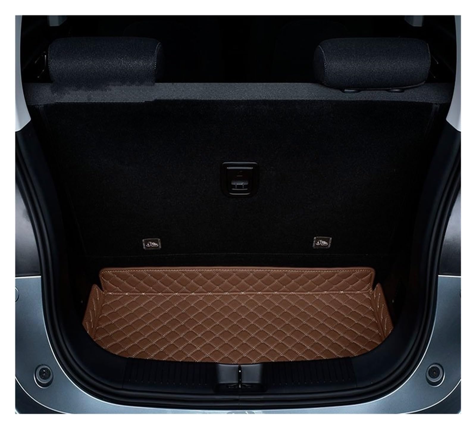 NVETJMUA Kofferraummatten Für Leapmotor T03 2023 2024 2025 Auto Stamm wasserdichte Tablett Fracht Anti-Slip Stamm Matte Lagerung Pad Kofferraumschutz(C) von NVETJMUA