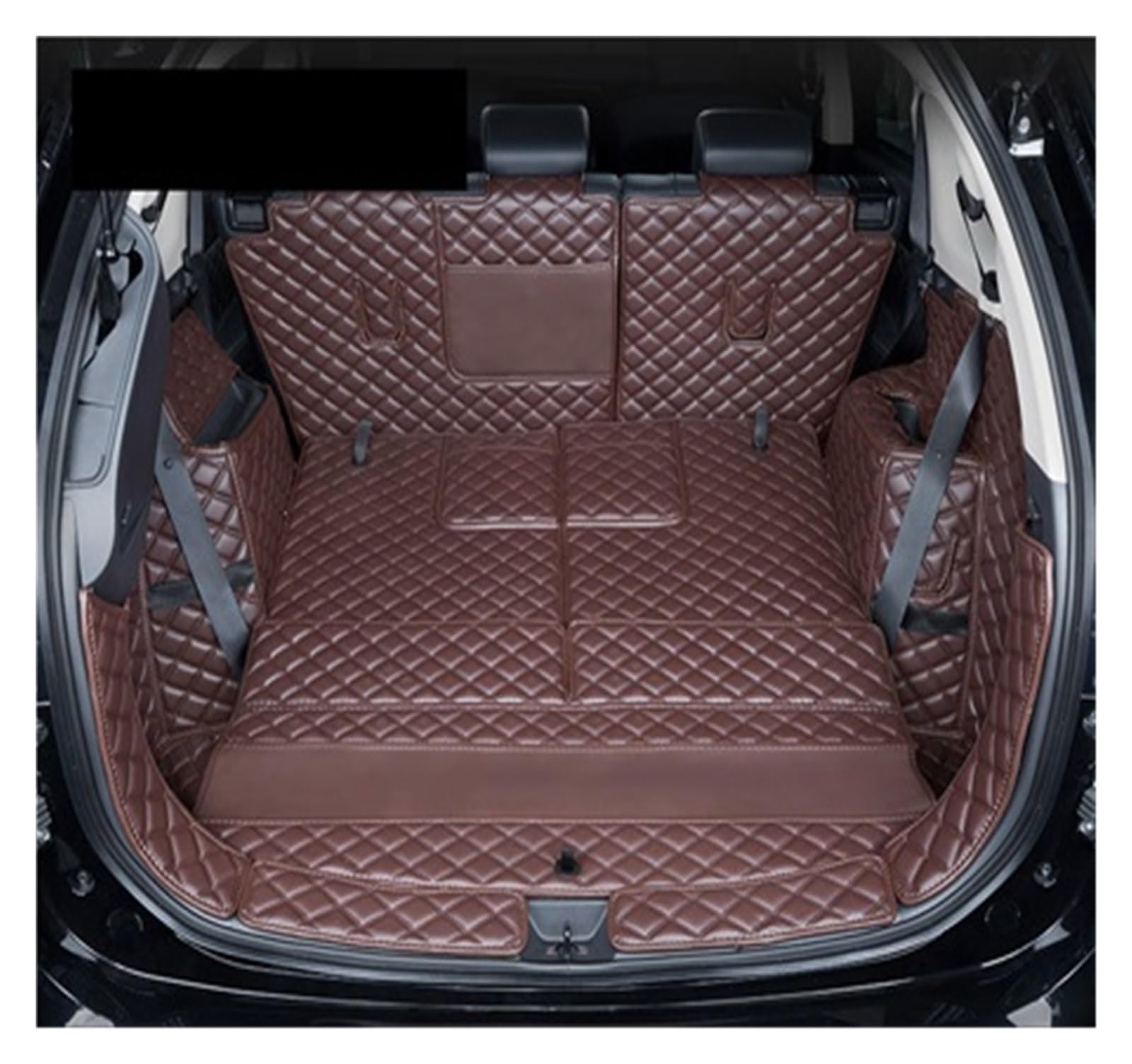 NVETJMUA Kofferraummatten Für Mitsubishi Für Outlander 2013 2014 2015 2016 2017 2018 2019 2020 2021 Stamm Matte Kofferraumschutz(Coffee-B) von NVETJMUA