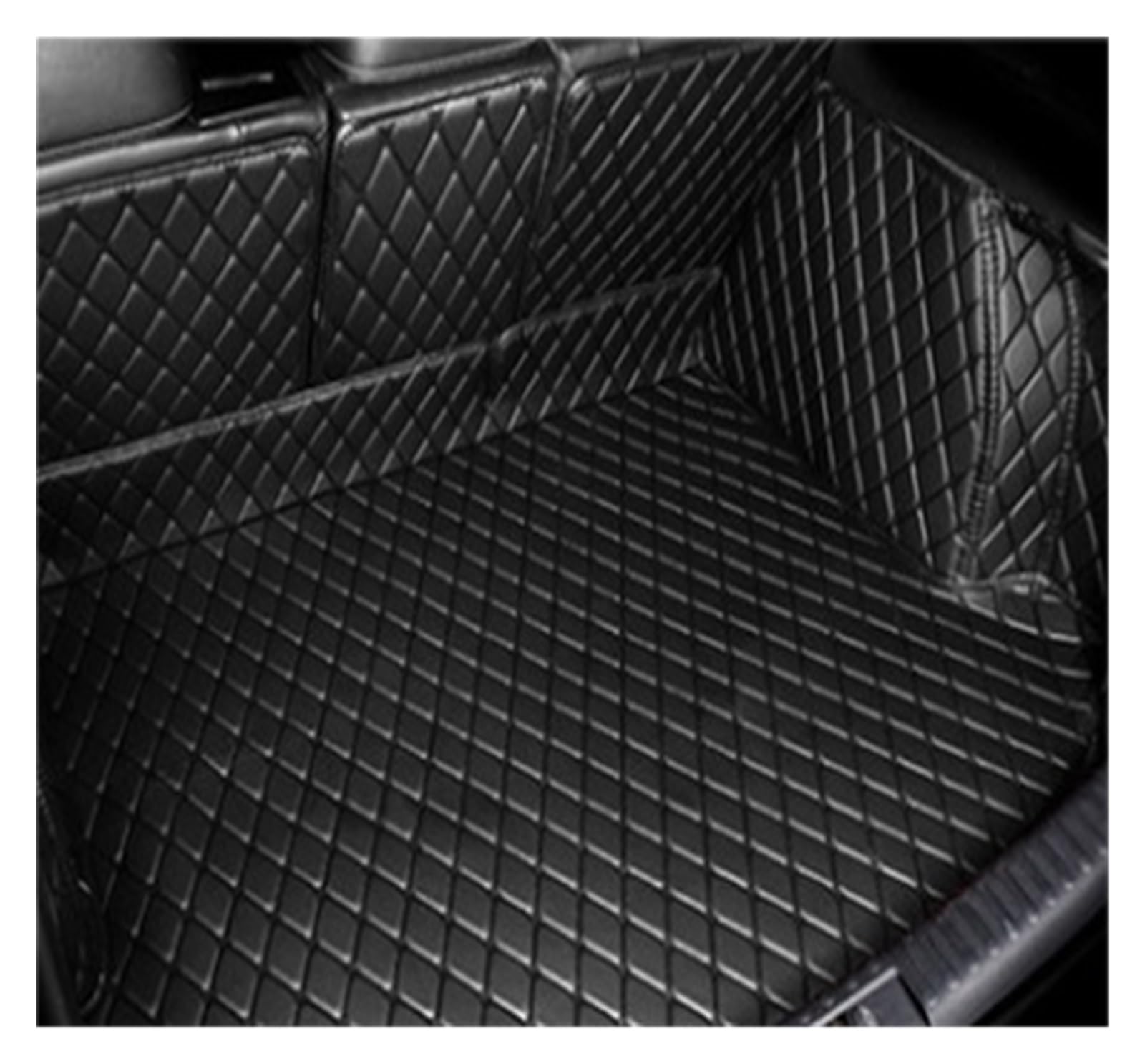 NVETJMUA Kofferraummatten Für Odyssey 2008 2009 2010 2011 2012 2013 Leder Kofferraum Matte Auto Teppich Liner Stamm Boot Matte Kofferraumschutz(Black-B) von NVETJMUA