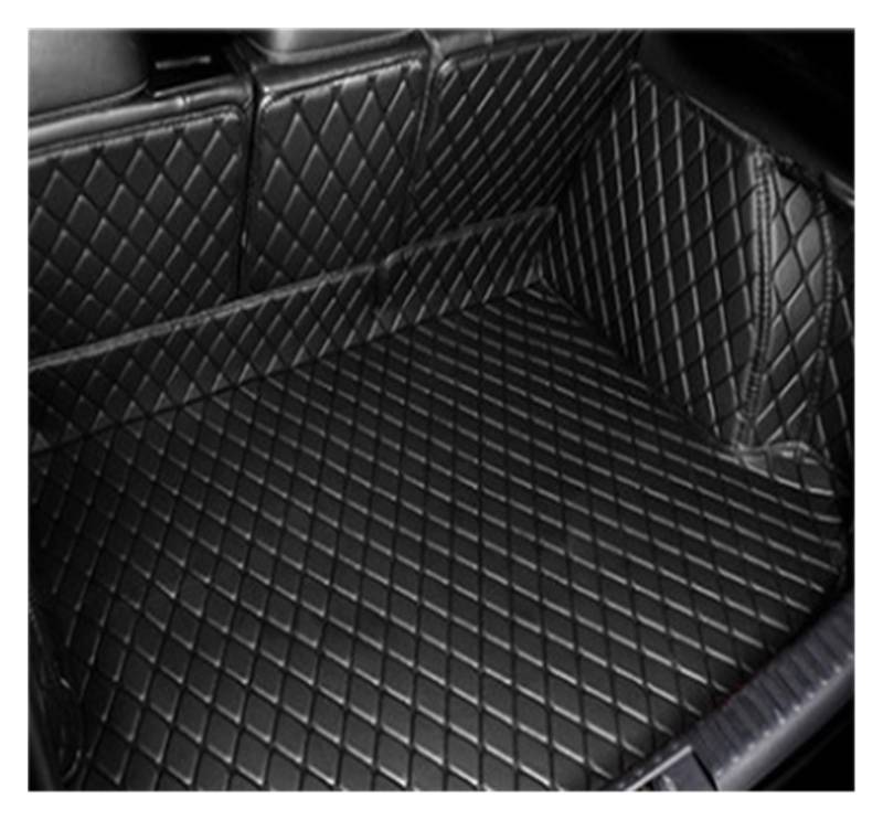 NVETJMUA Kofferraummatten Für Odyssey 2008 2009 2010 2011 2012 2013 Leder Kofferraum Matte Auto Teppich Liner Stamm Boot Matte Kofferraumschutz(Black-B) von NVETJMUA
