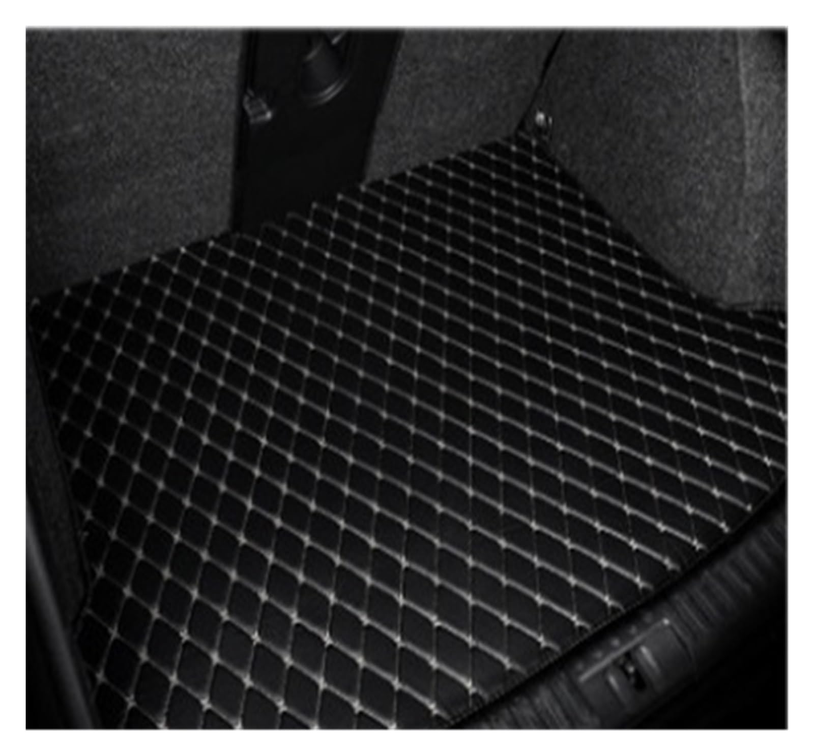 NVETJMUA Kofferraummatten Für Odyssey 2008 2009 2010 2011 2012 2013 Leder Kofferraum Matte Auto Teppich Liner Stamm Boot Matte Kofferraumschutz(Black beige-A) von NVETJMUA
