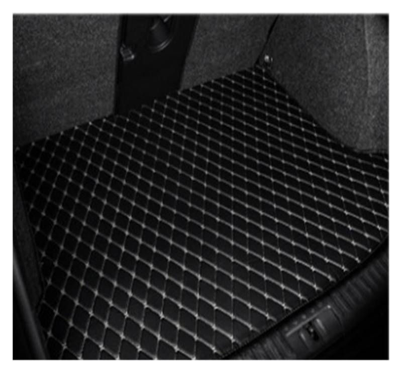 NVETJMUA Kofferraummatten Für Odyssey 2008 2009 2010 2011 2012 2013 Leder Kofferraum Matte Auto Teppich Liner Stamm Boot Matte Kofferraumschutz(Black beige-A) von NVETJMUA