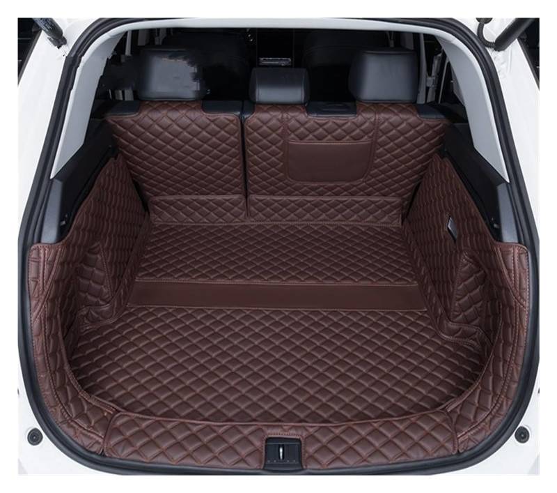 NVETJMUA Kofferraummatten Für RAV4 XA50 2019 2020 2021 2022 Kofferraumschutz Ledermatte Kofferraumschutz(Full Cover Brown) von NVETJMUA