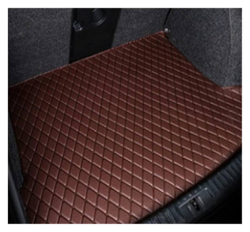 NVETJMUA Kofferraummatten Für Subaru XV 2018-heute Leder Kofferraum Matte Cargo-Liner Stamm Boot Matte Hinten Liner Pad Kofferraumschutz(Coffee-A) von NVETJMUA