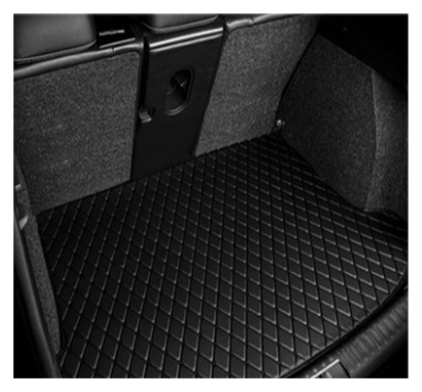 NVETJMUA Kofferraummatten Für Toyota Für Land Für Cruiser 200 LC200 2007-2016 7 Sitze Stamm Matten wasserdichte Boot Teppiche Kofferraumschutz(Black-A) von NVETJMUA