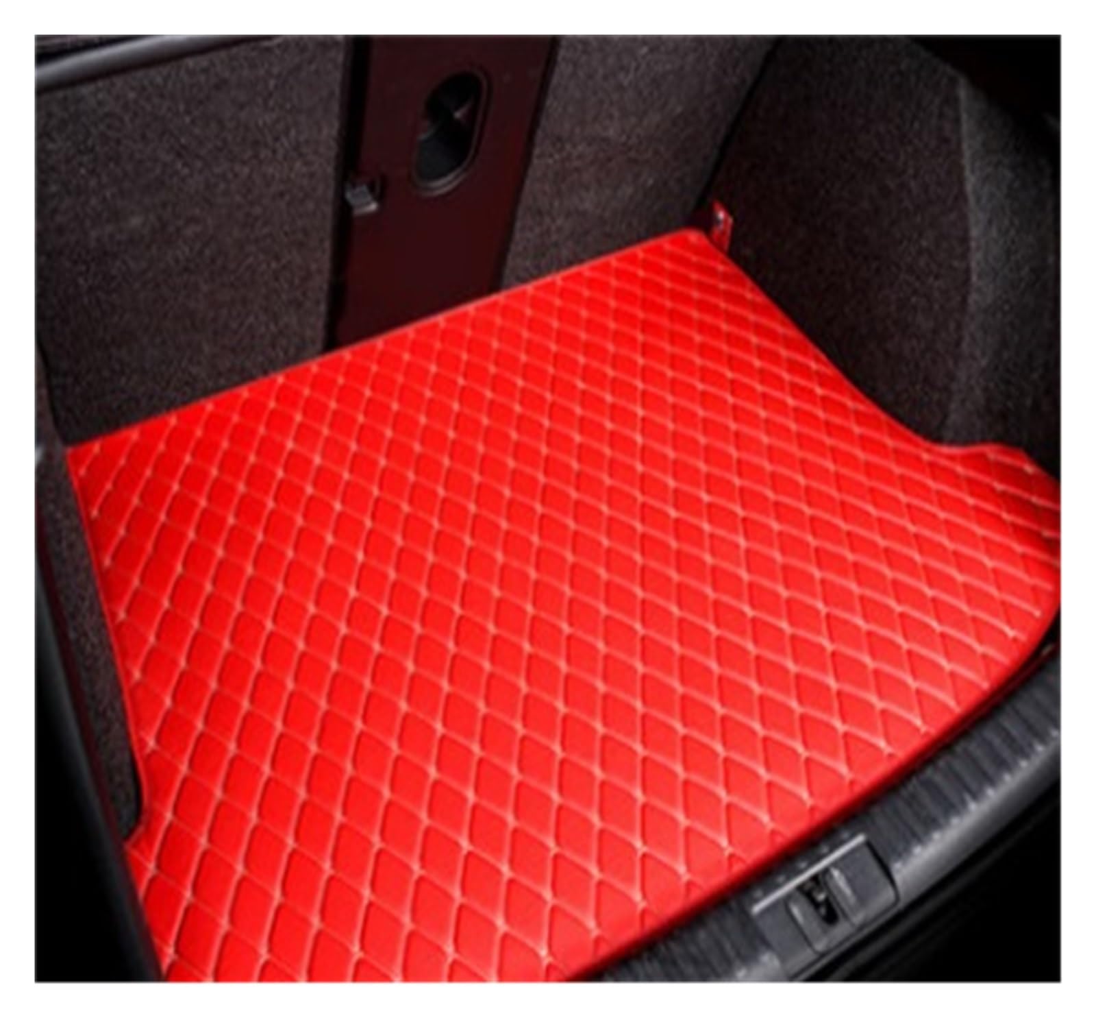 NVETJMUA Kofferraummatten Für Toyota Für Land Für Cruiser 200 LC200 2007-2016 7 Sitze Stamm Matten wasserdichte Boot Teppiche Kofferraumschutz(Red-A) von NVETJMUA