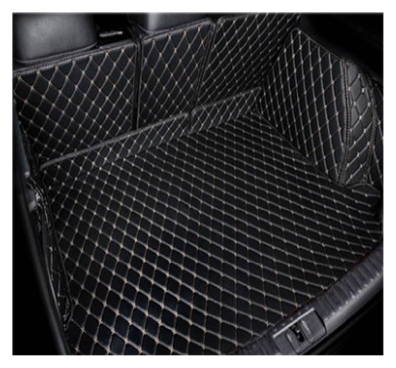 NVETJMUA Kofferraummatten Für Toyota Für Land Für Cruiser Für Prado 150 7 Sitze 2017-2010 Auto Stamm Matten Boot Teppiche Cargo-Liner Matte Kofferraumschutz(Black beige-B) von NVETJMUA