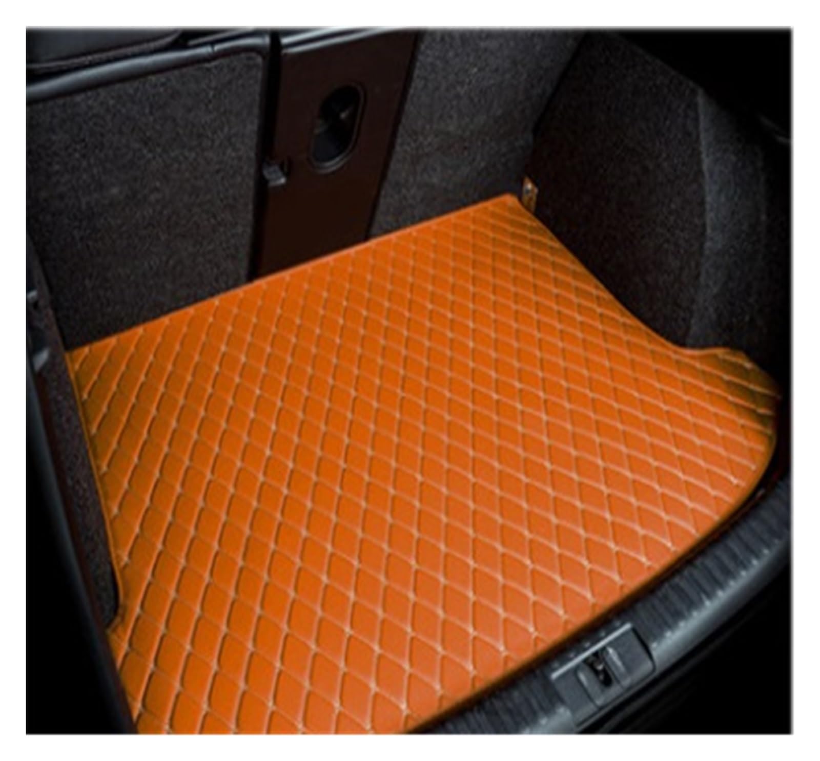 NVETJMUA Kofferraummatten Für Toyota Für RAV4 2019 2020 Leder Kofferraum Matte Stamm Boot Cargo Mat Fach Slip Hintere Abdeckung Pad Kofferraumschutz(Brown-A) von NVETJMUA