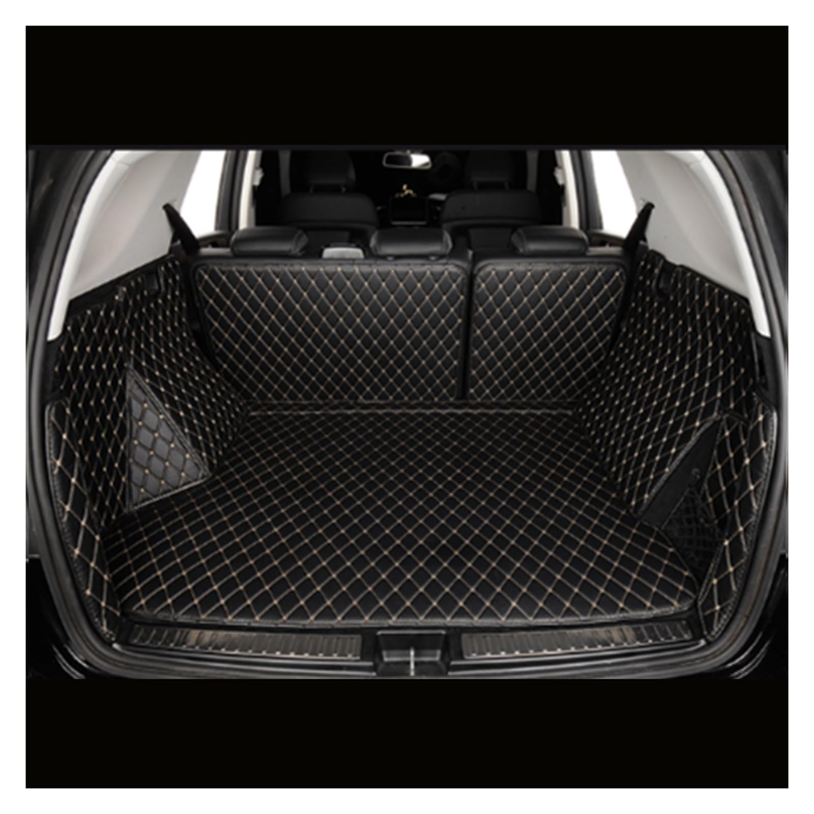 NVETJMUA Kofferraummatten Für Volvo Für V90 2017 2018 2019 2020 2021 2022 2023 2024 Auto Stamm Matten Auto Cargo-Liner Pads Auto Boot Teppich Kofferraumschutz(All Black) von NVETJMUA