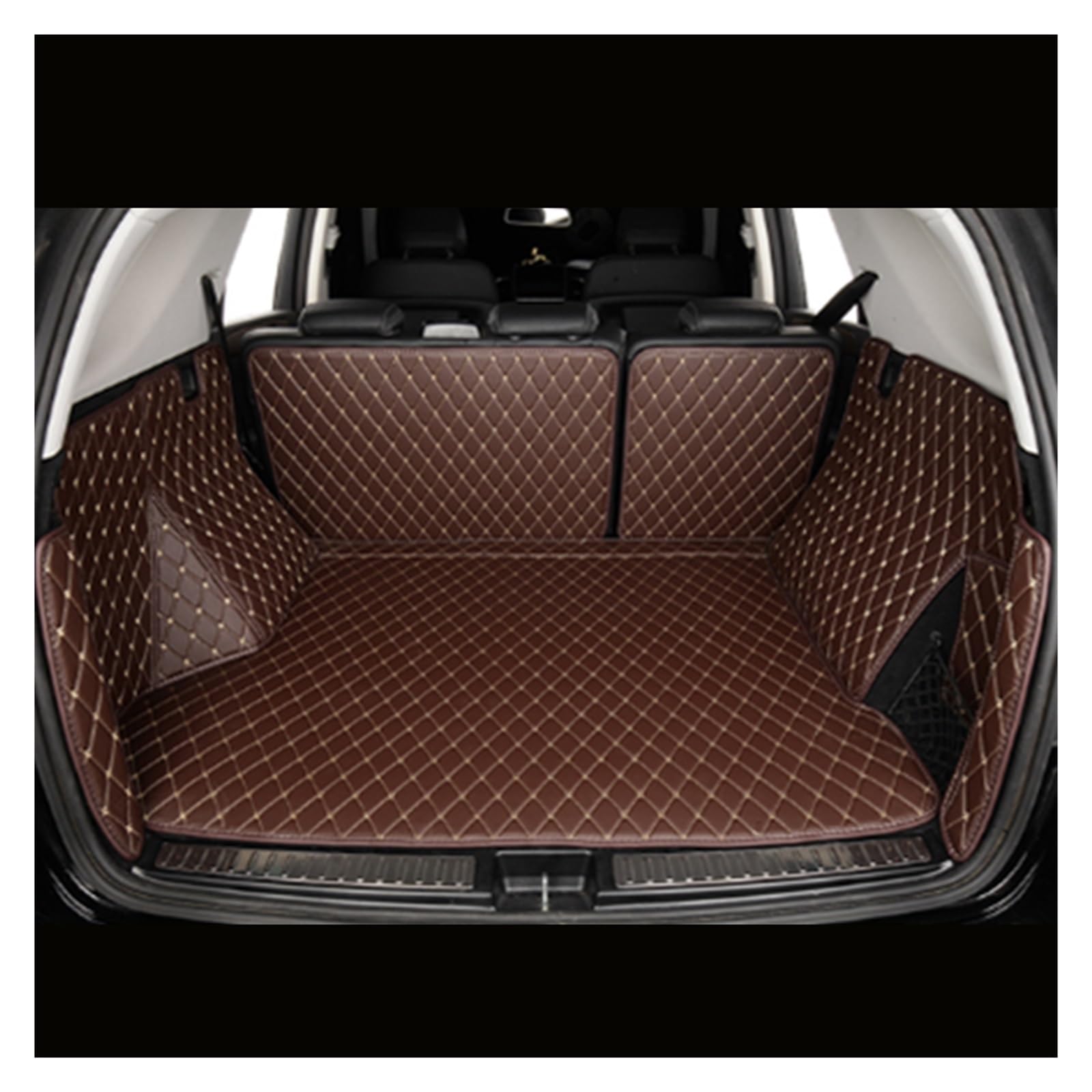 NVETJMUA Kofferraummatten Für Volvo Für V90 2017 2018 2019 2020 2021 2022 2023 2024 Auto Stamm Matten Auto Cargo-Liner Pads Auto Boot Teppich Kofferraumschutz(Coffee) von NVETJMUA