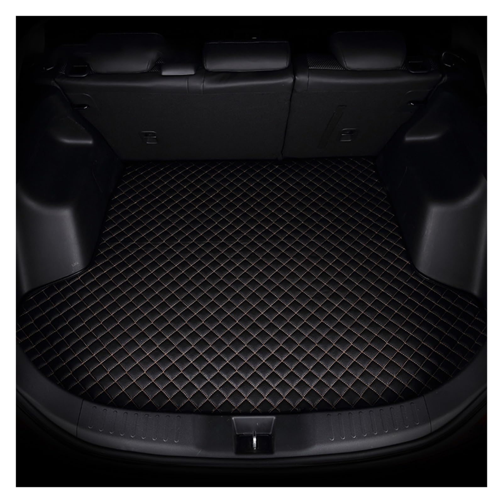 NVETJMUA Kofferraummatten Für Volvo Für XC90 Für XC60 V70 Für XC40 Für V40 Für V60 Für S60 V50 Für V90 C30 C70 Kofferraum Matte Kofferraumschutz(Black Gold) von NVETJMUA