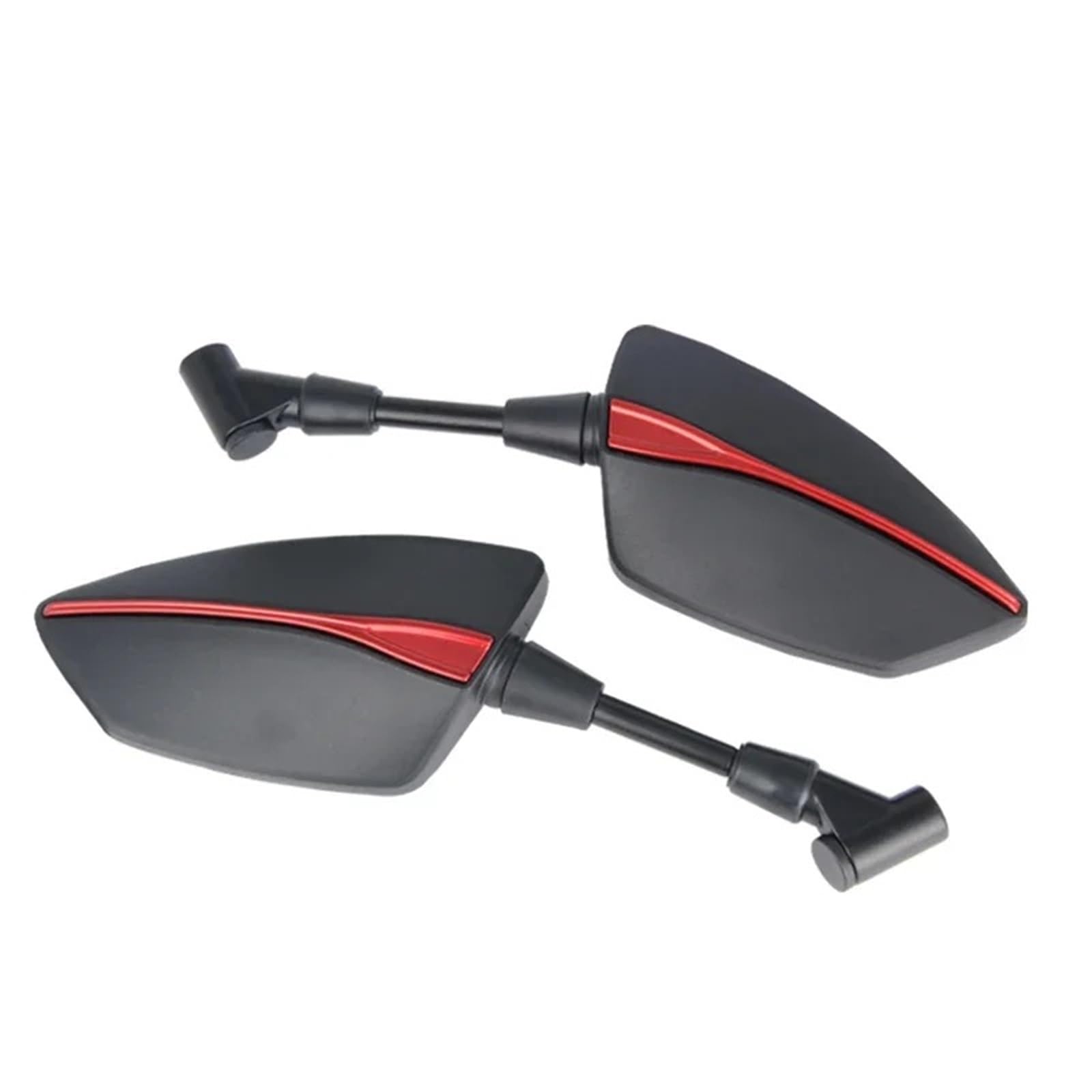 NVETJMUA Motorrad Lenkerendenspiegel Für Benelli 180s 302s Für TNT 125 135 150 250 300 600 BN 302 S Adjustabale Rearview Außenspiegel Lenkerspiegel Motorrad(Red) von NVETJMUA