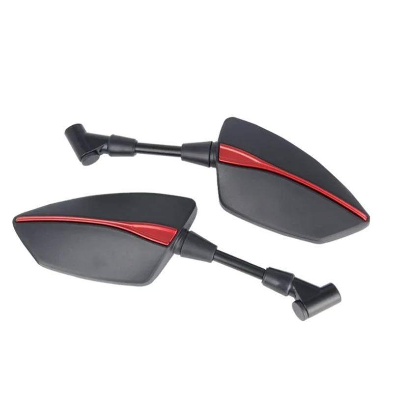 NVETJMUA Motorrad Lenkerendenspiegel Für Benelli 180s 302s Für TNT 125 135 150 250 300 600 BN 302 S Adjustabale Rearview Außenspiegel Lenkerspiegel Motorrad(Red) von NVETJMUA