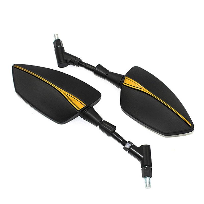NVETJMUA Motorrad Lenkerendenspiegel Für Gilera Für Fuoco 500 GP800 GP850 Für Nexus 300 500 250 E3 Motorrad Universal 8MM 10MM Schraube Rearview Außenspiegel Lenkerspiegel Motorrad(C) von NVETJMUA