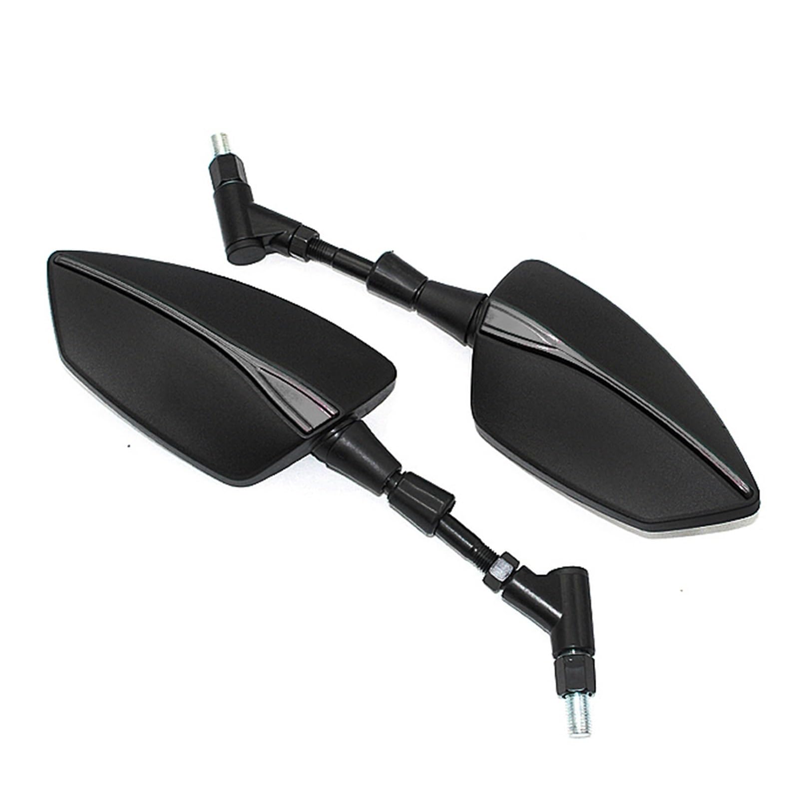 NVETJMUA Motorrad Lenkerendenspiegel Für Gilera Für Fuoco 500 GP800 GP850 Für Nexus 300 500 250 E3 Motorrad Universal 8MM 10MM Schraube Rearview Außenspiegel Lenkerspiegel Motorrad(Titanium) von NVETJMUA