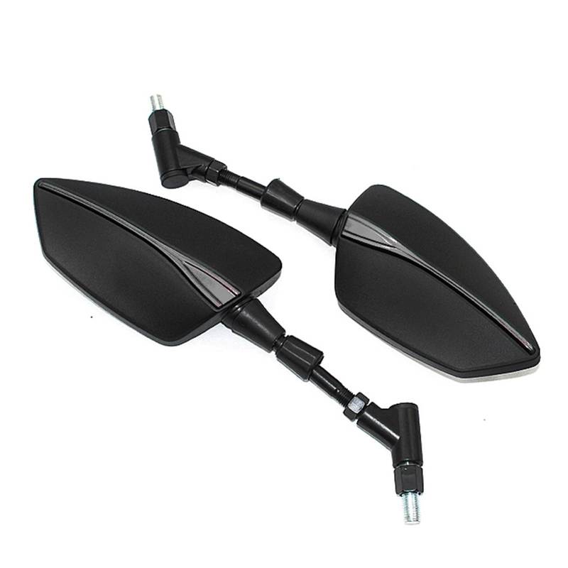 NVETJMUA Motorrad Lenkerendenspiegel Für Gilera Für Fuoco 500 GP800 GP850 Für Nexus 300 500 250 E3 Motorrad Universal 8MM 10MM Schraube Rearview Außenspiegel Lenkerspiegel Motorrad(Titanium) von NVETJMUA