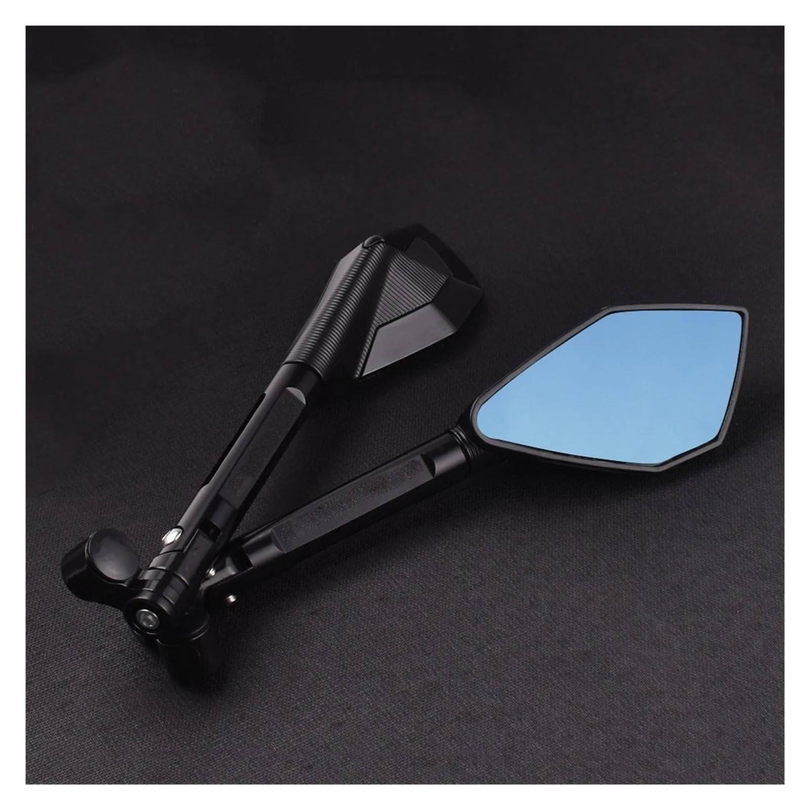 NVETJMUA Motorrad Lenkerendenspiegel Für Suzuki Für GSX-S750 Für GSXS750 Für GSX-S1000 Für GSXS1000 ALLE Jahre Motorrad Rearview Außenspiegel Lenkerspiegel Motorrad(Schwarz) von NVETJMUA